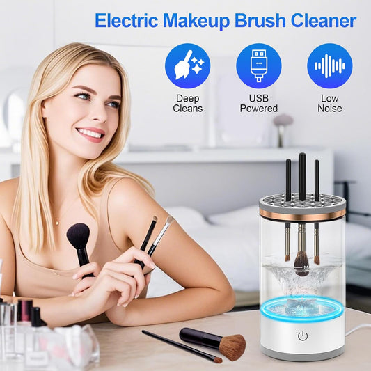 Máquina limpiadora de brochas de maquillaje