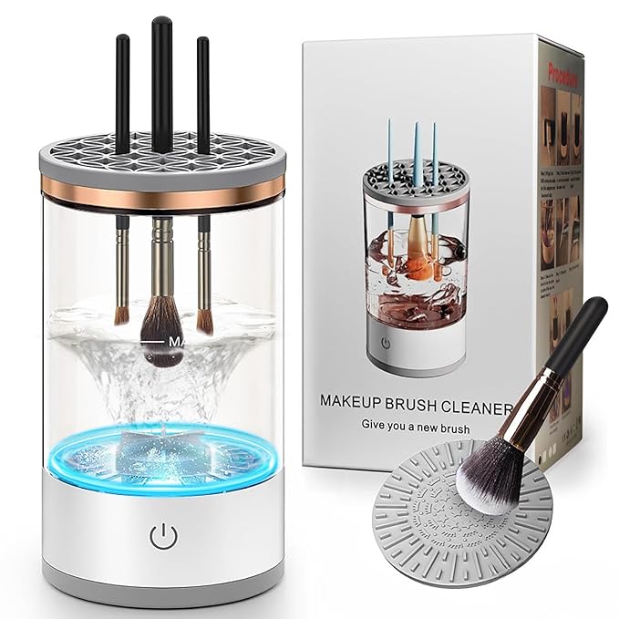 Máquina limpiadora de brochas de maquillaje
