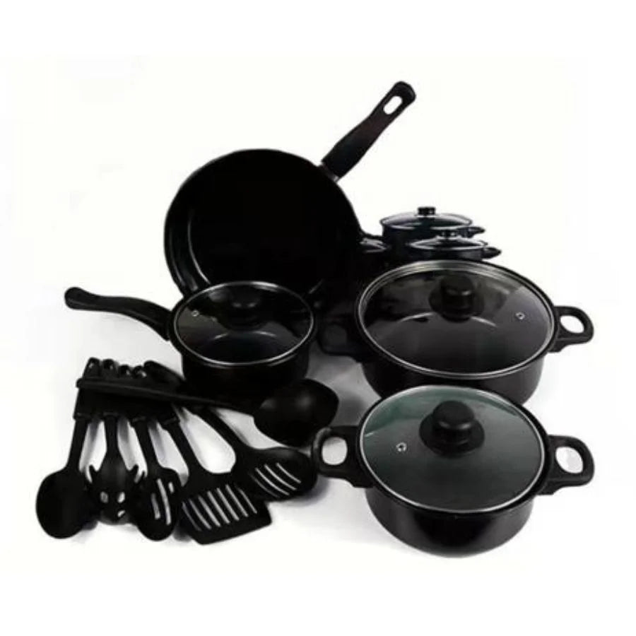 SET DE OLLAS Y SARTENES ANTIADHERENTES JUEGO DE UTENCILIOS DE COCINA DE 13